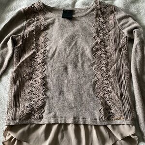 Beautiful European brand blouse with lace size XS